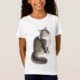Camisa macia da boneca das meninas do gato de