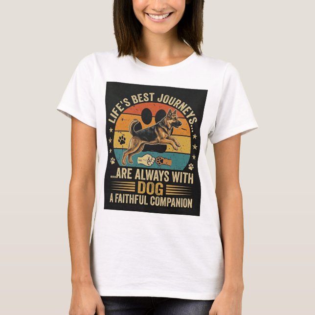 Camisa Mãe de Cachorro Pastor Alemão (Frente)