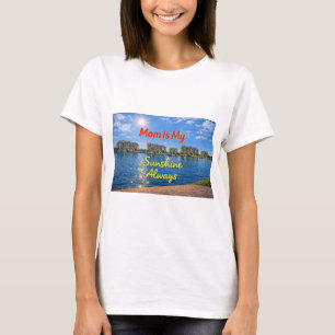 Camisa Mãe É Meu Sol Sempre Tom Dourado Luxo