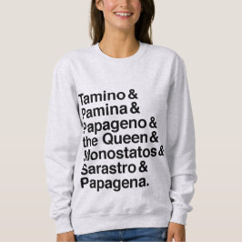 Camisa mágica dos caráteres da flauta