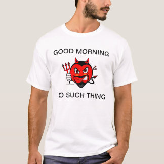 Camisa mal-humorada do bom dia do diabo