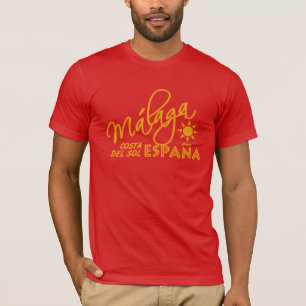 Camisa Málaga España - escolha estilo e cor