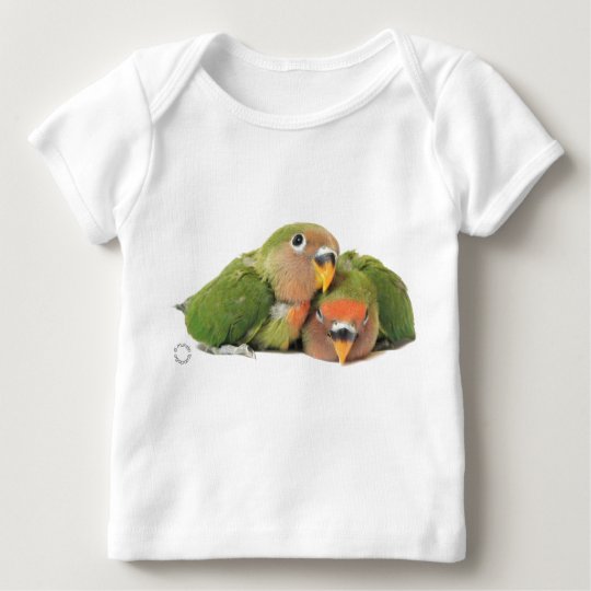 Camisa manga longa bebês agapornis
