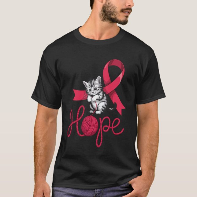 Camisa Manga Longa Conscientização Câncer Sangue V (Frente)