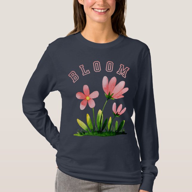Camisa Manga Longa Floral Bloom (Frente)