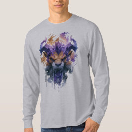 Camisa Manga Longa Leão Fantasia Rugindo