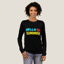 Camisa Manga Longa Olá Verão