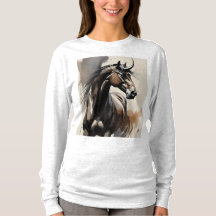 Camisa Manga Longa Pintura de Cavalo