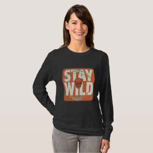 Camisa Manga Longa Stay Wild Skull