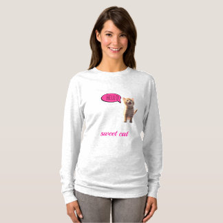 Camisa Manga Longa Sweet Cat