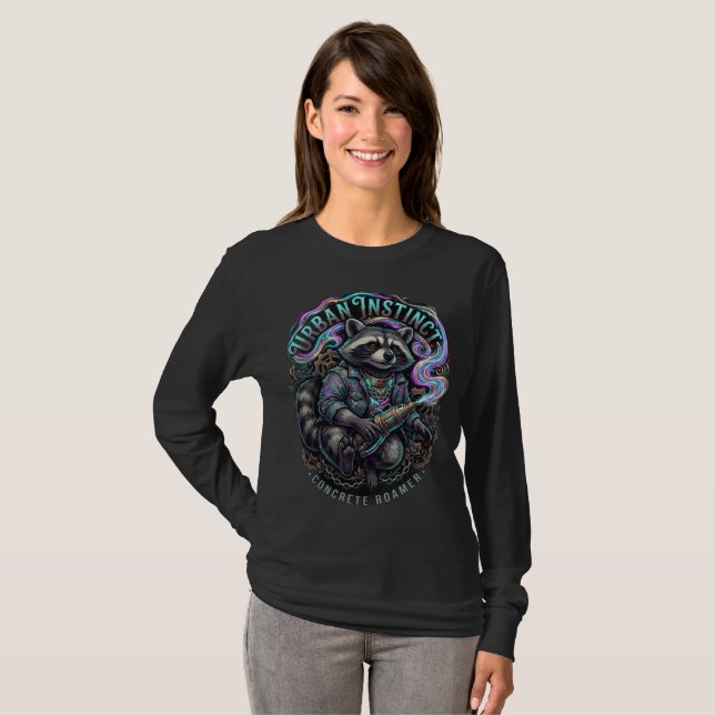 Camisa Manga Longa Urban Instinct Raccoon (Frente Completa)
