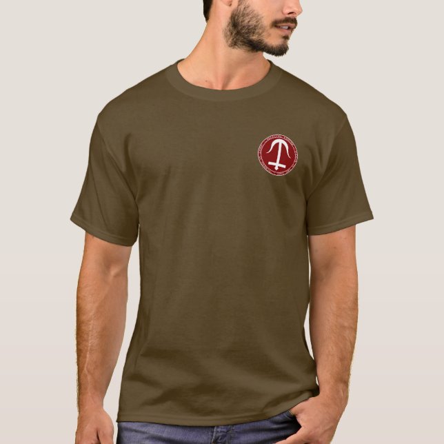 Camisa marrom & branca do império de Seleucid do (Frente)