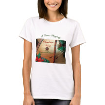 Camisa martelada do Natal T do Dulcimer