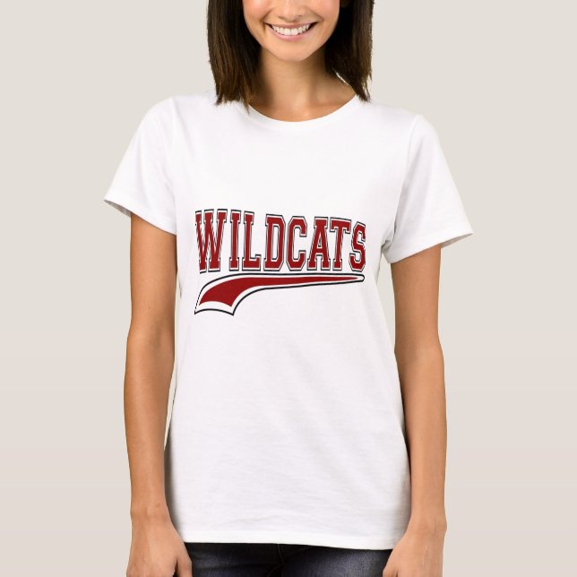 Camisa Mascot (Vermelho Profundo) de Wildcats (Frente)