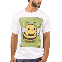 Camisa Mascote Abelha Fofa – Natureza Prado de Flo
