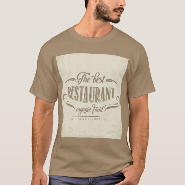 Camisa masculina - A melhor Comida orgânica (Frente)