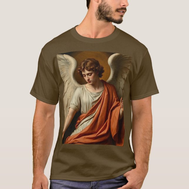 Camisa Masculina Anjo do Renascimento Clássico (Frente)