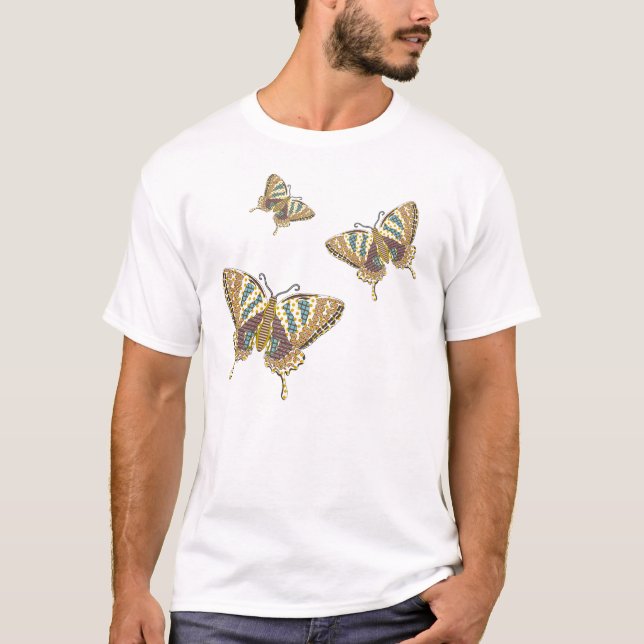 Camisa masculina Aztec Swallowtail (Frente)