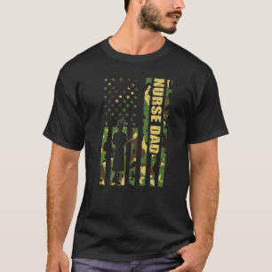 Camisa Masculina Bandeira Americana Camuflada Enfe