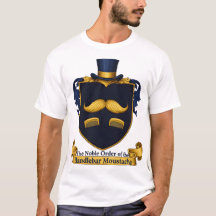 Camisa masculina com desenho de bigode de guidão