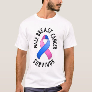 Camisa masculina da luz do sobrevivente do cancro