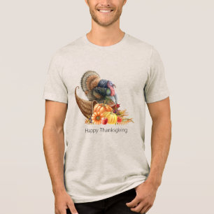 Camisa masculina de Ação de Graças Cornucópia Peru