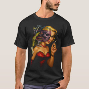 Camisa Masculina de Arte de Quadrinhos de Terror V
