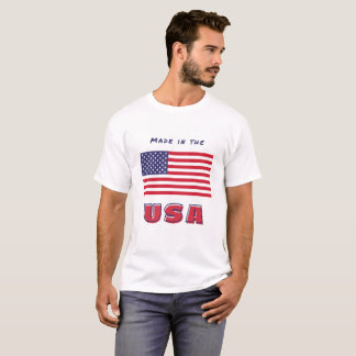 Camisa masculina de bandeira dos EUA