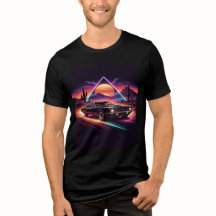 Camisa Masculina de Carro Clássico Preta