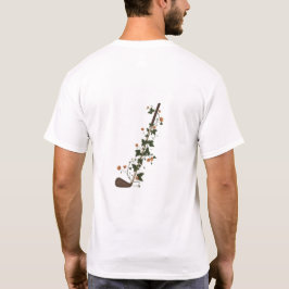 Camisa masculina de clube de golfe floral vintage