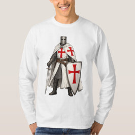 Camisa masculina de manga longa Templar Knight Cru