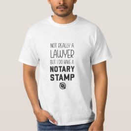 Camisa masculina de Notário Público Não Advogado