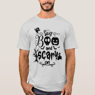 Camisa masculina do Halloween, topo fantasma assus