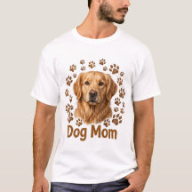Camisa Masculina Dog Mom Golden