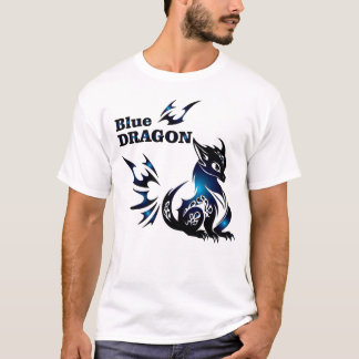 Camisa Masculina Dragão Azul