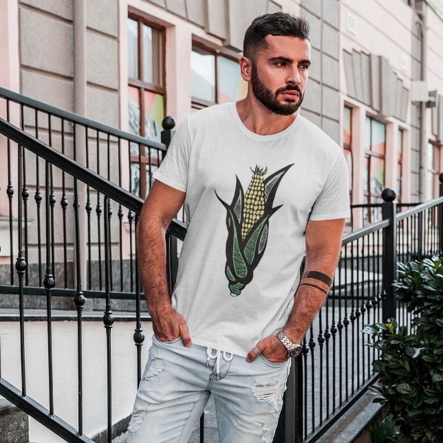 Camisa Masculina Espiga de Milho (Criador carregado)