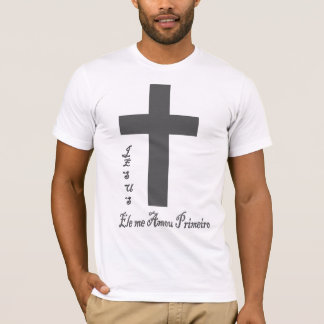 camisa masculina Jesus ele me amou primeiro