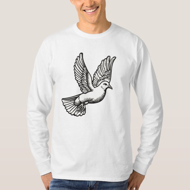 Camisa Masculina Manga Longa Christian Dove (Frente)