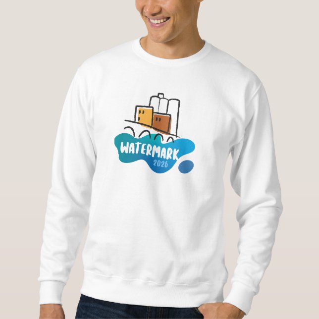 Camisa masculina manga longa Watermark (Frente)