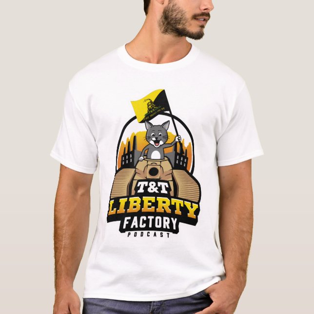 Camisa masculina pela Fábrica de Liberdade T&T (Frente)