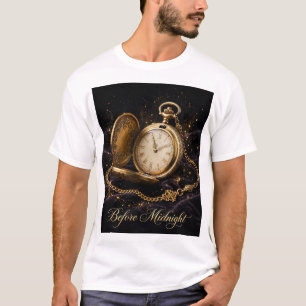 Camisa Masculina Relógio de Bolso Antes da Meia-No
