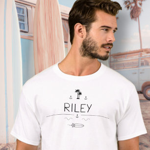 Camisa Masculina Tripulação Surfista de Van Vintag