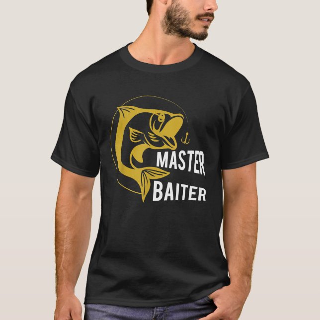 Camisa Master Baiter Fishing Hook - Camiseta engra (Frente)