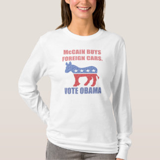 Camisa McCain Compra Carros Estrangeiros Vote Obam