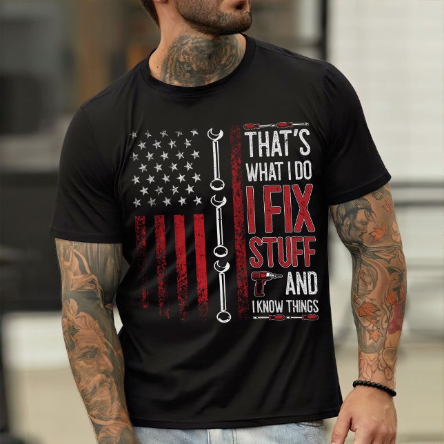 Camisa Mecânica, Eu Conserto Coisas E Sei Coisas (Criador carregado)