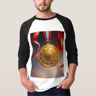Camisa Medal Dourada #1 - Camisa Campeã do Dia do