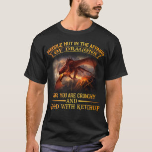 Camisa Meddle Not Affairs Dragon Tshirt, Mens Drag