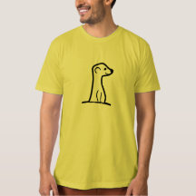 Camisa MeerKat Padrão em Camisa Orgânica
