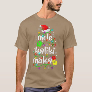 Camisa Mele Kalikimaka Para Mulheres Havaí Havaian