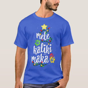 Camisa Mele Kalikimaka Para Mulheres Havaí Havaian